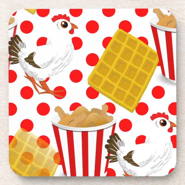 chicken waffles coaster (Front)