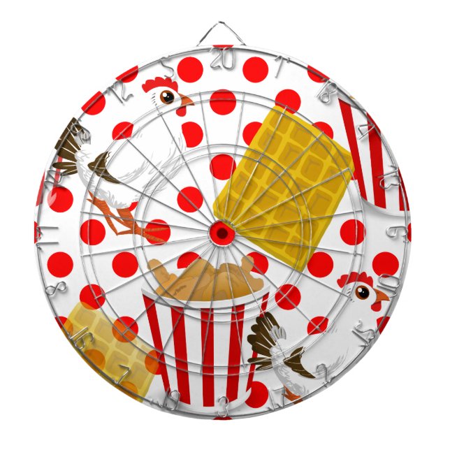 chicken waffles dartboard (Front)