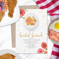 Chicken & Waffles Floral Bridal Shower Brunch