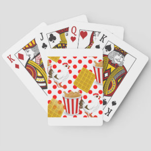 chicken waffles playing cards