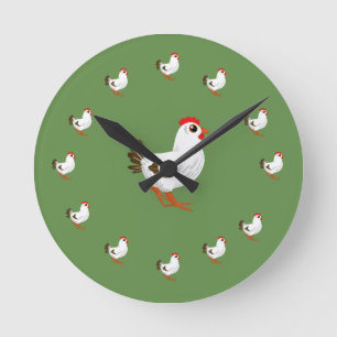 Chicken Wall Clock Chicken Lovers Gift