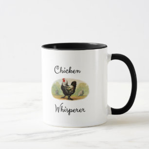 Chicken Whisperer Antique Rooster Funny Humourous Mug