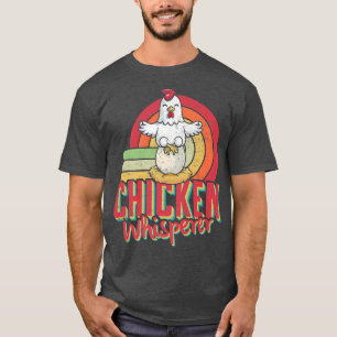 Chicken Whisperer Farmer Vintage Retro Distressed T-Shirt