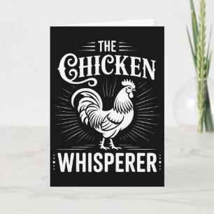 Chicken Whisperer Poultry Farmer Rooster _1 Card