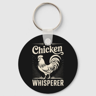 Chicken Whisperer Rooster Poultry Key Ring