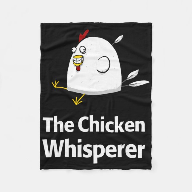 Chicken Whisperer Unique Egg Farmer Poultry  Fleece Blanket (Front)