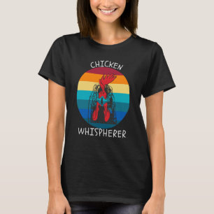 Chicken Whisperer with Retro Sunset Backyard Chick T-Shirt