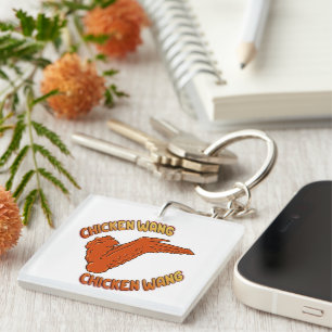 Chicken Wing Acrylic Keychain