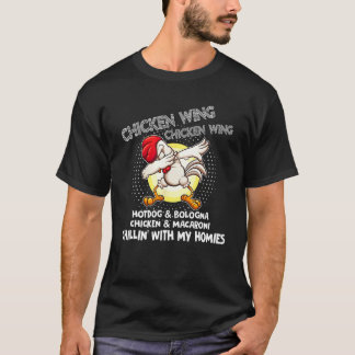 Chicken Wing Chicken Wing Funny Song Lyric Hot Dog T-Shirt