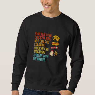 Chicken Wing Chicken Wing Hot Dog And Bologna Sweatshirt