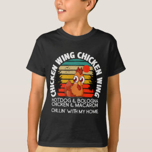 Chicken Wing Chicken Wing Hot Dog Bologna Macaroni T-Shirt
