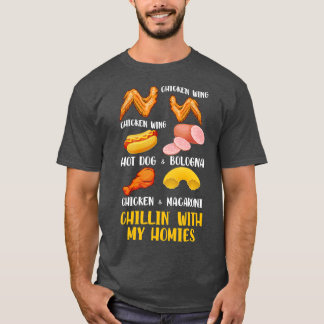 Chicken Wing Chicken Wing Hot Dog  Bologna Viral S T-Shirt