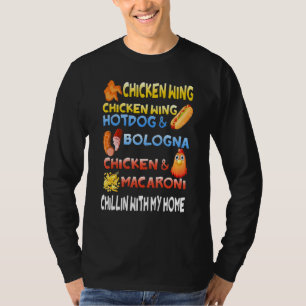 Chicken Wing Chicken Wing Hotdog And Bologna  Kids T-Shirt