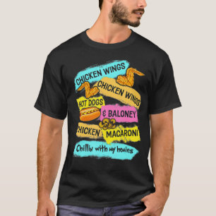Chicken Wing Chicken Wing Hotdog and Bologna Men T-Shirt