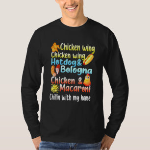 Chicken Wing Chicken Wing Hotdog and Bologna  T-Shirt