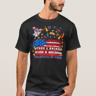 Chicken Wing Chicken Wing Hotdog and Bologna T-Shirt