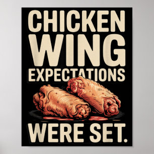 Chicken Wing Expectations Were Set Bbq Party 1 Poster