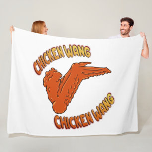 Chicken Wing Fleece Blanket, All Sizes Blanket