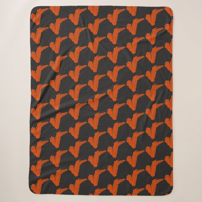 Chicken Wing Sherpa Blanket (Front)