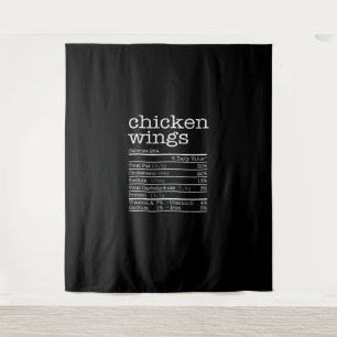 Chicken Wings Nutrition Facts Thanksgiving Christm Tapestry