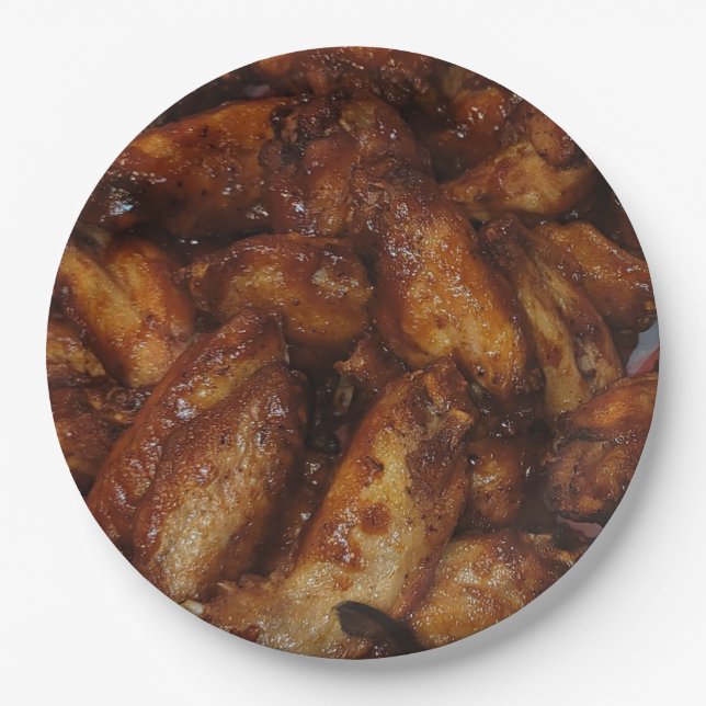Chicken wings paper plates  (Front)