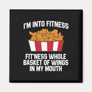 Chicken Wings Quote Hot Wing Fast Food Funny Chick Magnet