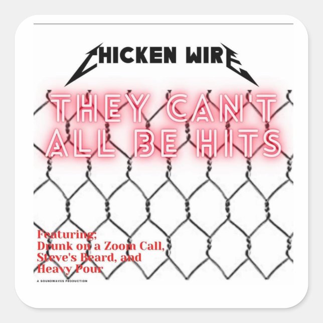 Chicken Wire Stickers (Front)