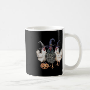 Chicken Witches Funny Halloween Spooky Season Chic Coffee Mug