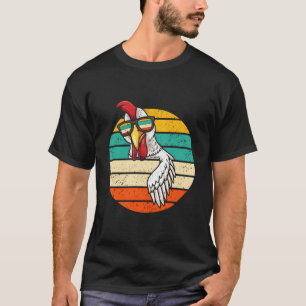 Chicken With Sunglasses Farmer Poultry T-Shirt