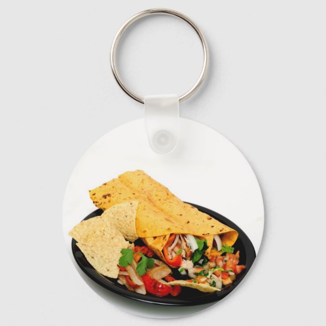 Chicken Wrap Key Ring (Front)
