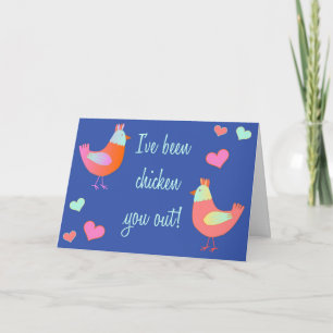 Chicken You Out Valentine Card
