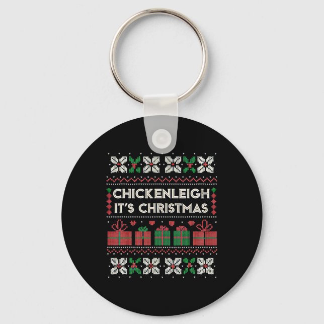 Chickenleigh It's Christmas Funny Xmas 7  Key Ring (Front)