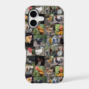 Chickens And Roosters Photo Collage,
