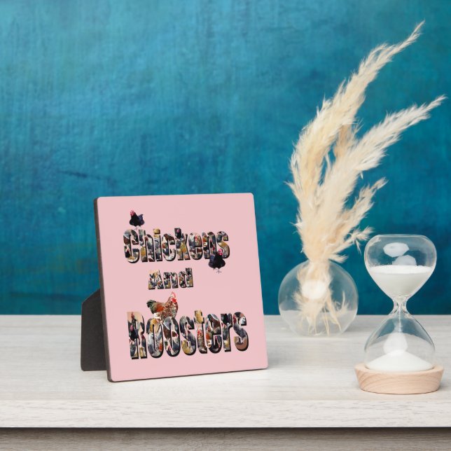 Chickens And Roosters, Plaque (Insitu)