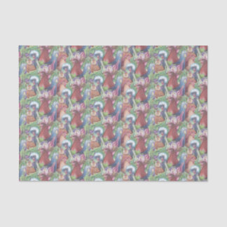 Chickens and Wine Tissue Paper