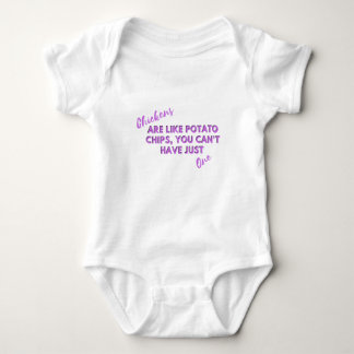 Chickens Are Like Potato Chips Baby Bodysuit – Fun