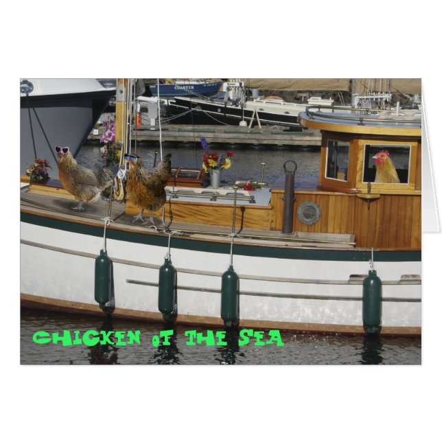 Chickens at Sea - Humour (Front Horizontal)