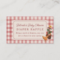 Chickens Barn Charming Farm Shower Diaper Raffle