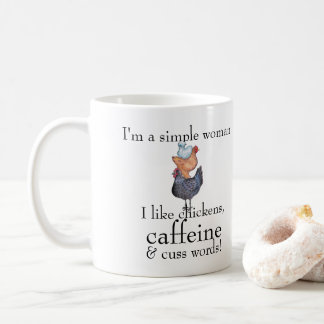 Chickens, Caffeine, and Cuss Words Coffee Mug