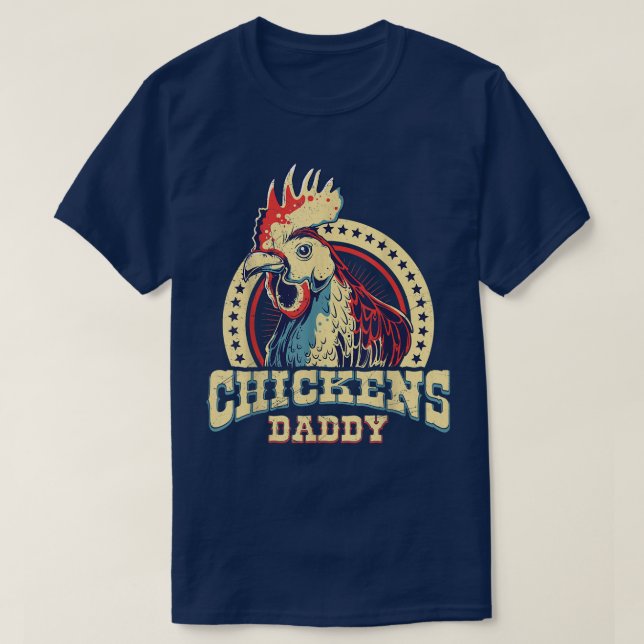 Chickens daddy farmer T-Shirt (Design Front)