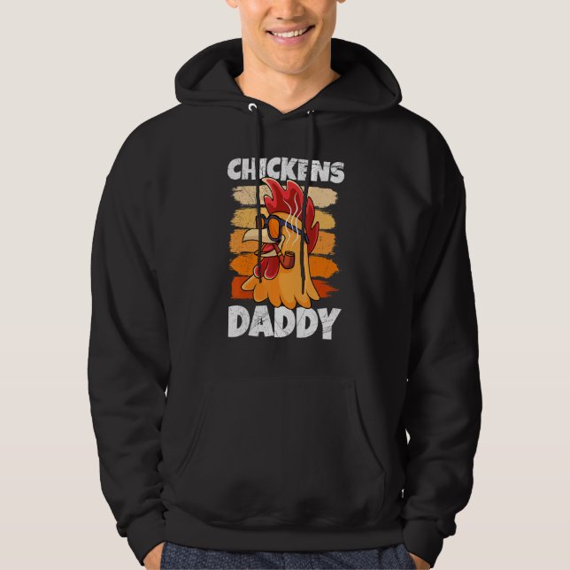Chickens Daddy Landiwrt Hoodie (Front)