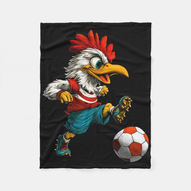 Chickens Footll  Fleece Blanket (Front)