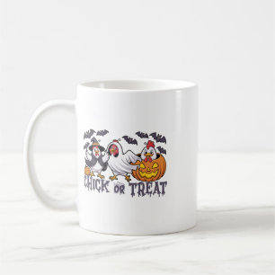 Chickens Ghost Witch Halloween Costume Chick Or Tr Coffee Mug