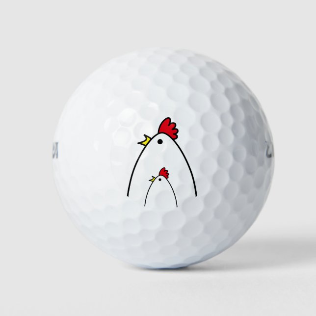 Chickens Golf Balls (Front)