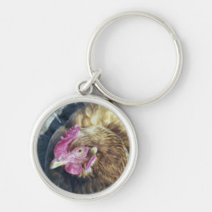 CHICKENS KEY RING