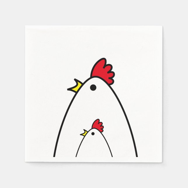 Chickens Napkin (Front)