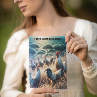 Chickens Roaming Free Postcard