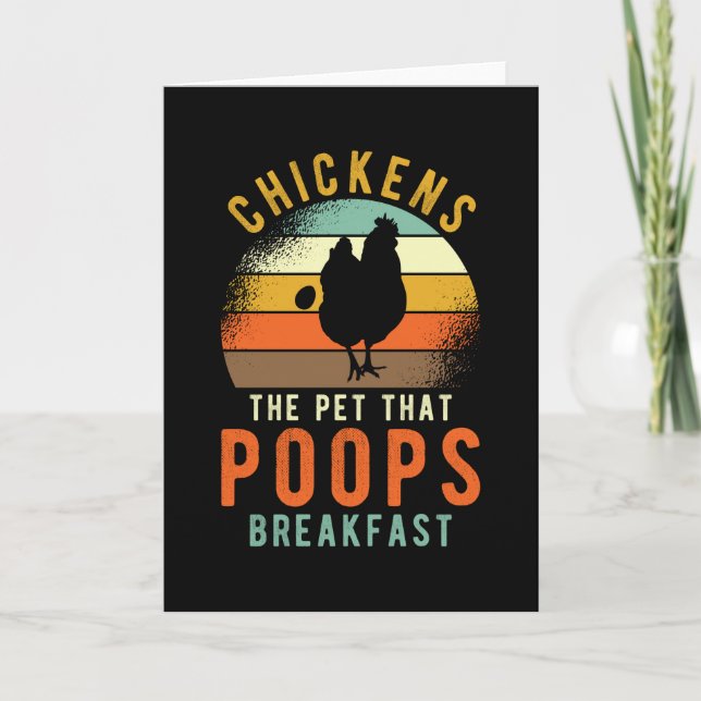 Chickens Saying Funny Card (Front)