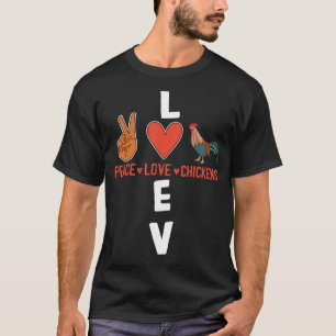 Chickens Spirit Animal Rooster Peace Farmer Life C T-Shirt