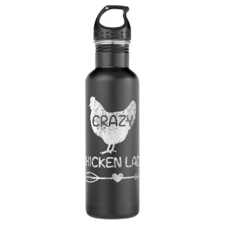 Chickens The Pet That Poops Breakfast Retro Vintag 710 Ml Water Bottle